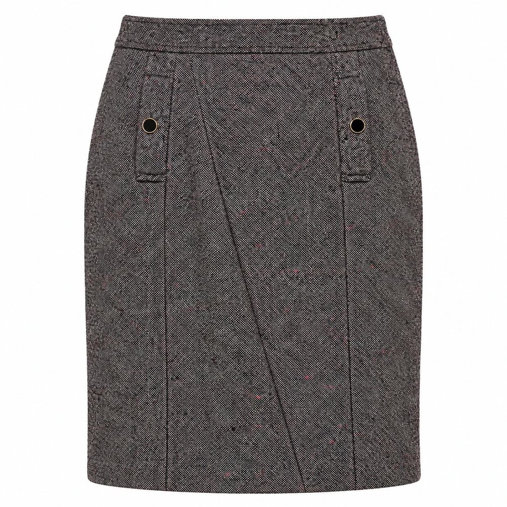 Talbots Dark Academia Wool Blend Tweed Skirt Womens 12 Preppy Heritage Classic